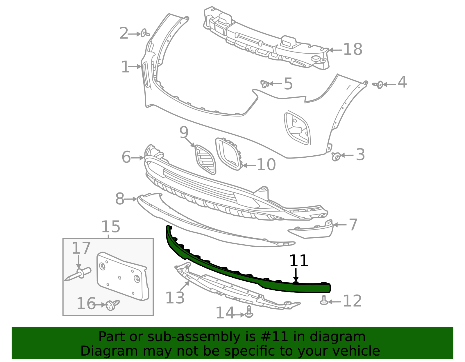 2021-2023 Buick Envision Lower Deflector 85133590 | OEM Parts Online