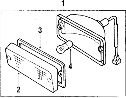 Park Lamps for 1988 Subaru Justy #0