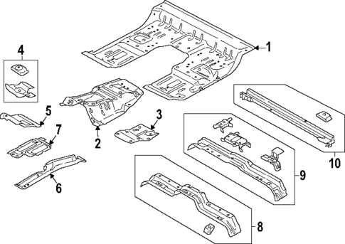 Floor - Cab for 2025 Ford F-250 Super Duty #0