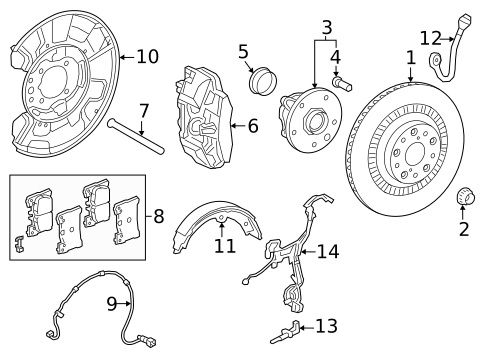 Anti-Lock Brakes for 2019 Lexus LS500 #1