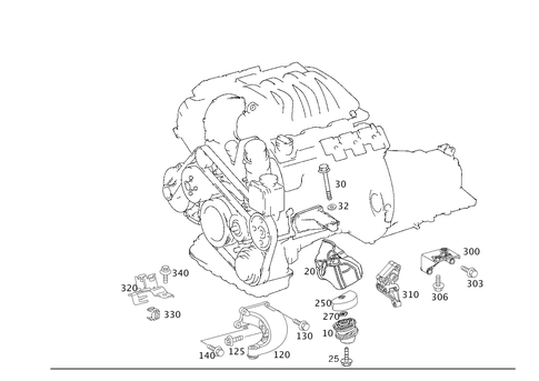 Engine Suspension for 2005 Mercedes-Benz C320 #0