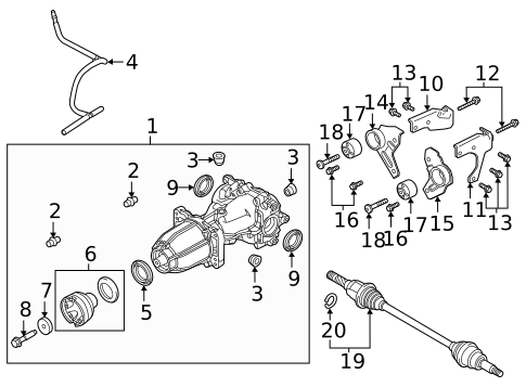 Axle Components for 2013 Lincoln MKX #0