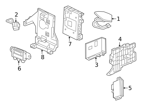 Communication System Components for 2017 GMC Acadia #0