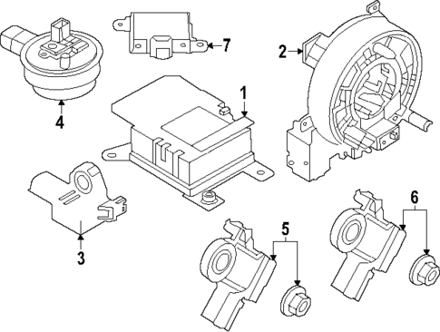 Air Bag Components for 2025 INFINITI QX80 #1