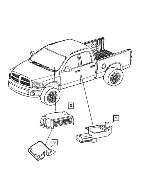 Air Bag Systems for 2007 Dodge Ram 3500 #1