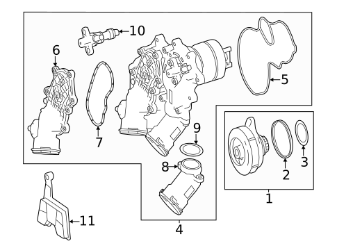Water Pump for 2017 Mercedes-Benz AMG GT #0