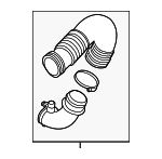 5Q0129654AF - Engine: Intake Pipe for Audi Image