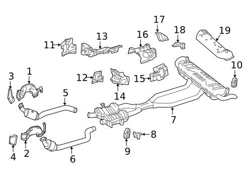 Exhaust Components for 2016 Mercedes-Benz GL63 AMG #1