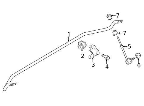 Stabilizer Bar & Components for 2017 Lincoln MKC #0