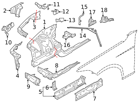 Structural Components & Rails for 2015 BMW 428i #0