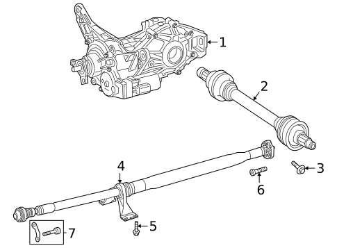 Axle & Differential for 2021 Mercedes-Benz GLA 35 AMG&reg; #1