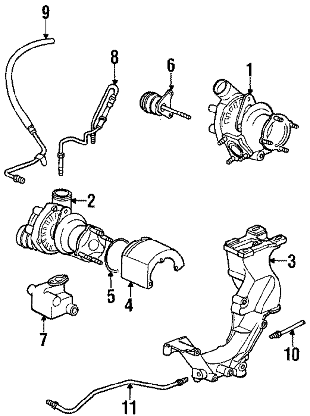 993123014DX - Engine: Turbocharger for Porsche Image