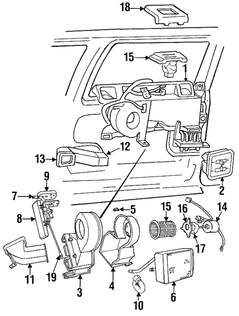 Evaporator & Heater Components for 1987 Dodge Grand Caravan #0