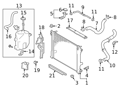 Radiator & Components for 2018 Toyota Camry #3