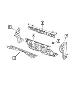 68528479AA - Body Sheet Metal Except Doors: Cowl Side Reinforcement, Left for Mopar Image