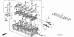 12100RAAA01 - Engine: CYLINDER HEAD ASSY. for Honda Image