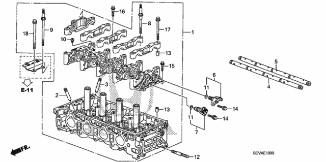 Cylinder Head for 2010 Honda Element #0