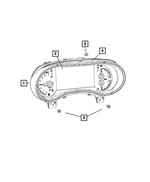 68251670AG - : Instrument Panel Cluster for Dodge: Durango Image