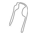 2108850035 - Body: Bumper Cover Spring for Mercedes-Benz Image