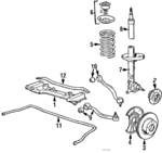 31211131298 - Suspension: Hub for BMW: 524td, 528e, 533i, 535i, 535is, 633CSi, 635CSi, L6, M5, M6 Image