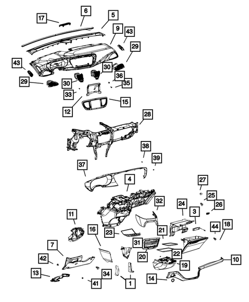 Instrument Panel for 2018 Chrysler Pacifica #0