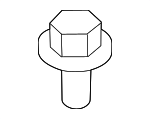 LR094452 - Air &amp; Fuel Delivery: Turbocharger Mount Heat Shield Bolt for Land-Rover Image