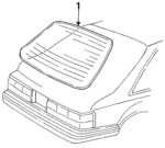 D9ZZ6642006B - Body: Back Glass for Ford: Mustang Image