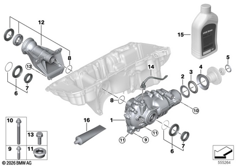 Final Drive (Front Axle) for 2022 BMW X7 M60iX #0