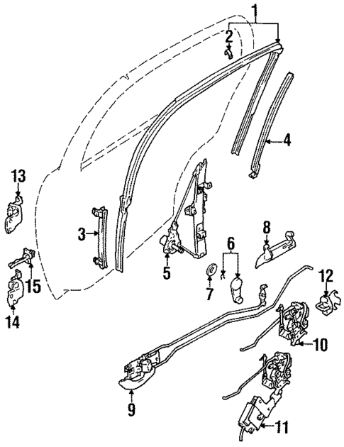Door for 2001 Chevrolet Metro #1
