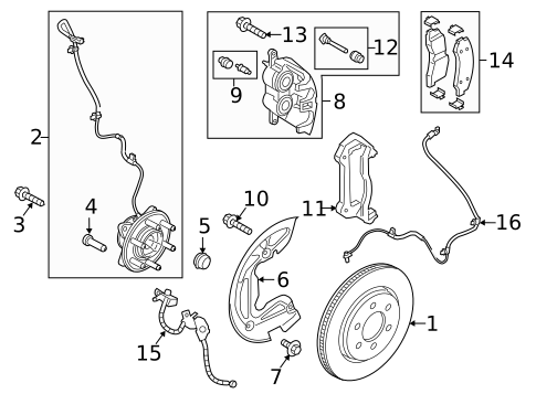 Front Brakes for 2018 Lincoln Navigator #0