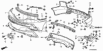 71503S3VA00YA - : Cap, Rear Bumper *NH741M* (Sterling Gray Metallic) for Acura Image