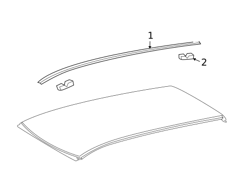 Exterior Trim - Roof for 2013 Toyota Venza #1