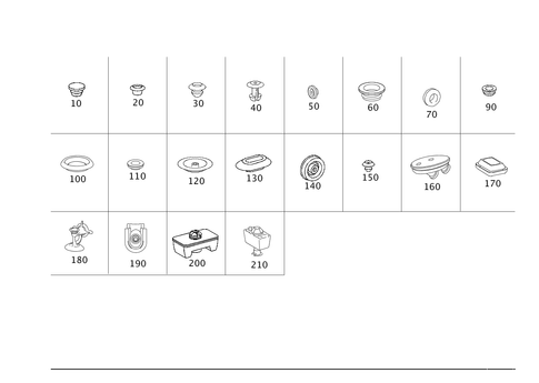 Expansion Plugs, Grommets for 2008 Mercedes-Benz CLS550 #0