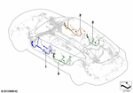 61129326420 - Vehicle Electrical System: Wiring Drivers Side for BMW Image
