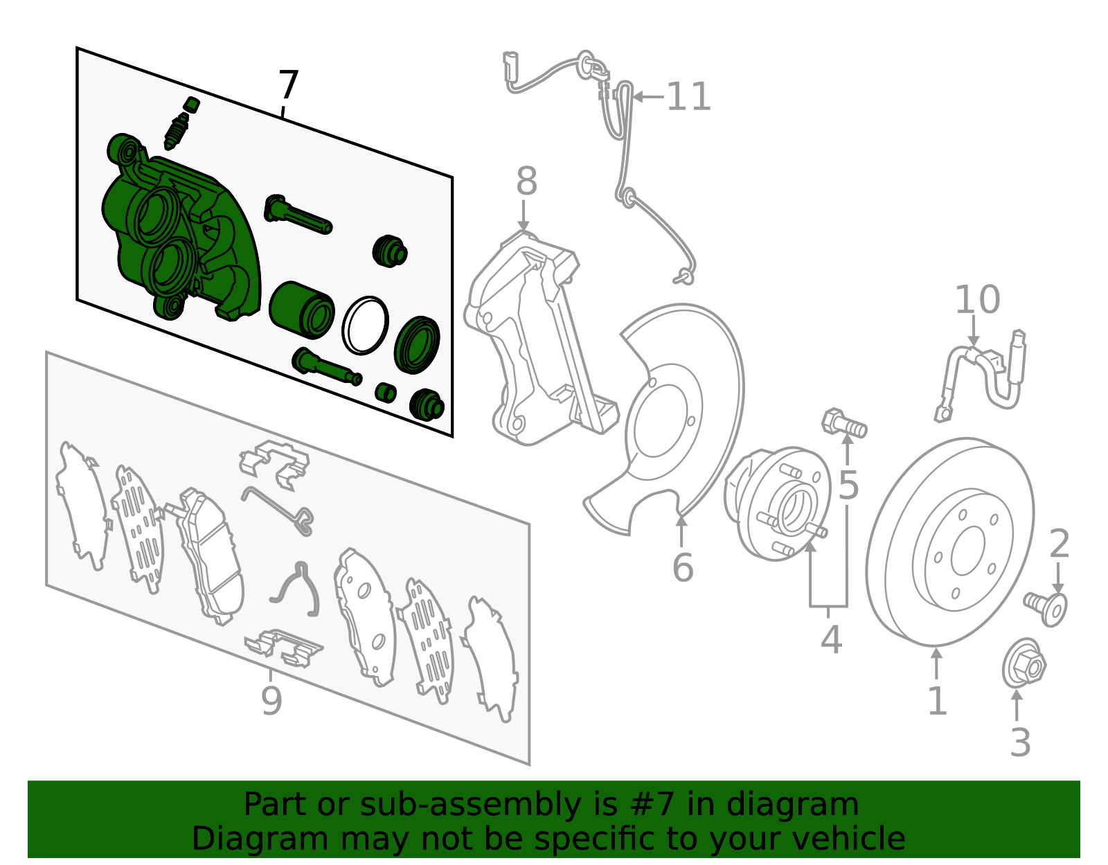 2023-2026 Cadillac XT5 Caliper 13567367 GM | GMPartsDirect.com