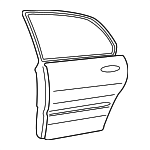 7700426110 - Body: Door Shell for Hyundai: Santa Fe Image