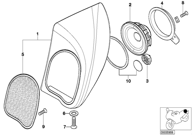 52537651445 - : Gasket - X2 for BMW-Motorrad Image