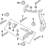 WHT008425 - : Lower Control Arm Screw for Audi: e-tron GT Image