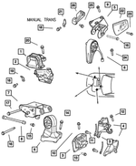 4573775 - Engine Mounting: Engine Mount Support, Left for Mopar Image