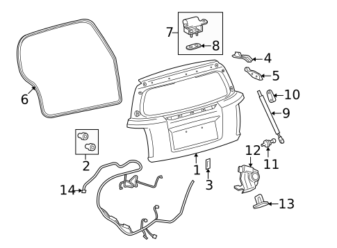Liftgate for 2014 Scion xD #0