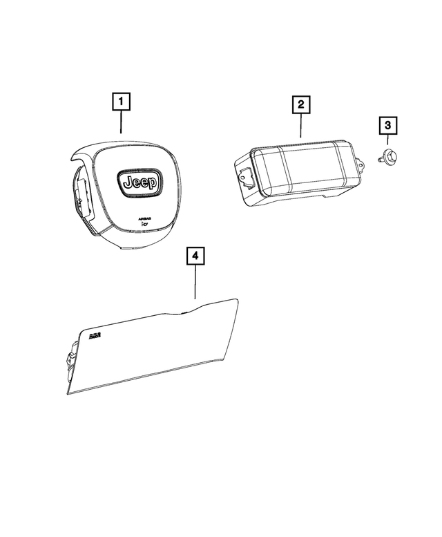 6MG521X9AD - Restraints: Driver Air Bag for Mopar Image