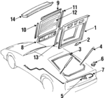 9035404P00 - : Side Molding for Nissan: 300ZX Image