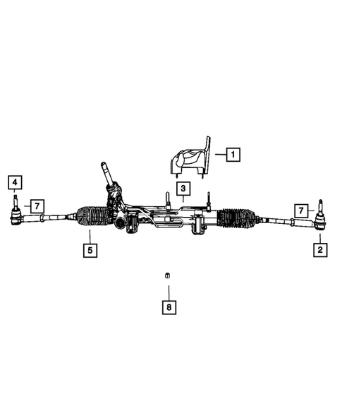 Steering Gear for 2008 Jeep Patriot #0