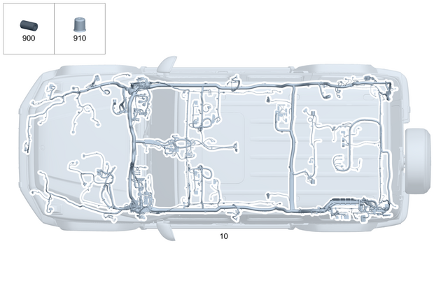 4658204803 - Electrical Equipment and Instruments: Electrical Wiring Harness for Mercedes-Benz: G500, G550, G580, G63 AMG Image image