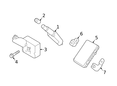 Tire Pressure Monitor Components for 2018 Nissan TITAN XD #0