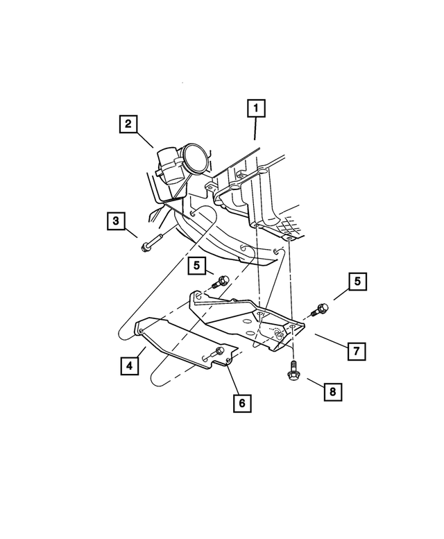 6101962 - Automatic Transaxle 4 Speed: Hex Flange Head Bolt for Mopar Image image