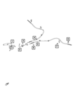 68313262AA - Brakes: Parking Brake Cable for Fiat: 124 Spider Image