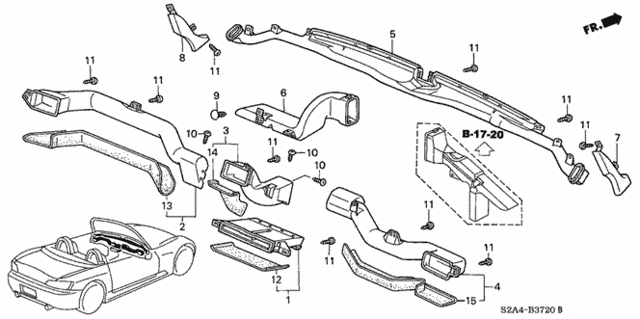 Duct for 2007 Honda S2000 #0