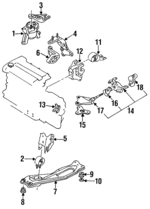 BC1D39100F - : Trans Mount for Mazda: Protege Image