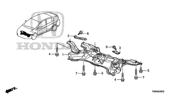 Front Sub Frame for 2013 Honda Insight #0